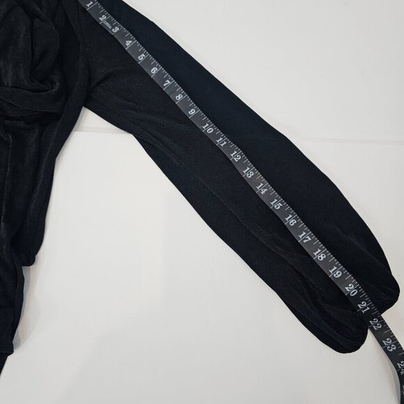Band Of The Free Black Cowl Neck Long Sleeve Body Suit Women's Size Small NWT - Picture 14 of 14